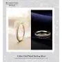Gold Plated Sterling Silver Cubic Zirconia Stackable Wedding Bands Eternity Ring for Women Gold Plated Sterling Silver Cubic Zirconia Stackable Wedding Bands Eternity Ring for Women
