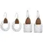 Women Pu Leather Geometric Irregular Round Earring for Girls Square Dangle Drop Boho Ear Jewelry