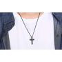 XUANPAI Stainless Steel Mens Jesus Crucifix Cross Urn Pendant Ashes Keepsake Necklace Cremation Religious Jewelry