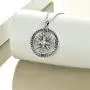 ONEFINITY Compass Necklace Sterling Silver Compass Pendant Necklace Graduation Friendship Travel Necklace Inspirational Jewelry Gifts for Women Men