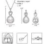 EleQueen 925 Sterling Silver CZ AAA Button Cream Freshwater Cultured Pearl Bridal Jewelry Necklace Earrings Set Ivory EleQueen 925 Sterling Silver CZ AAA Button Cream Freshwater Cultured Pearl Bridal Jewelry Necklace Earrings Set Ivory
