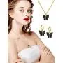 6 Sets Butterfly Jewelry Sets Include Acrylic Butterfly Pendant Necklace and Huggie Hoop Drop Earrings for Women Girls 6 Sets Butterfly Jewelry Sets Include Acrylic Butterfly Pendant Necklace and Huggie Hoop Drop Earrings for Women Girls