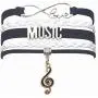 HCChanshi Music Bracelet Musical Jewelry Love Music Gifts Music Jewelry Bracelet Gifts for Women, Girls, Men, Boys, Music Lovers, Music Teacher Gifts, Music Themed Gifts