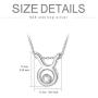 AOBOCO 925 Sterling Silver 12 Constellation Horoscope Zodiac Astrology Pendant Necklace with Austrian Crystal