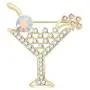 PANGRUI Delicate Cherry Martini Glass Cocktail Party Brooch Pin Women Fashion Jewelry PANGRUI Delicate Cherry Martini Glass Cocktail Party Brooch Pin Women Fashion Jewelry