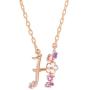 ANISLAJW Initial Necklace for Women, Rose Gold Plated Cubic Zirconia Letter Initial Necklace for Women Teen Girl