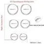 3 Pairs 10-20mm Small Sterling Silver Hypoallergenic Cartilage White Yellow Gold Helix Mini Silver Hoop Tragus Earrings Set for Sensitive Ears for Women Girls Men Nose Lip Rings