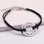 TEAMER Adjustable Wax Cord Bracelet Volleyball Charm Jewelry for Woman/Man Best Gifts