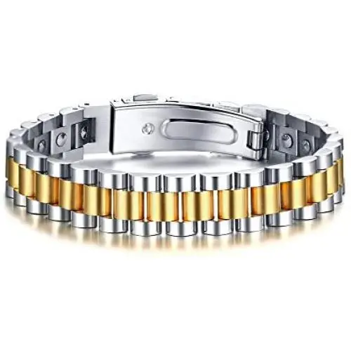 MPRAINBOW Stainless Steel 99.999% Germanium Healthy Body Therapy Healing Cuff Bracelet 20cm+Length Removel Tool MPRAINBOW Stainless Steel 99.999% Germanium Healthy Body Therapy Healing Cuff Bracelet 20cm+Length Removel Tool