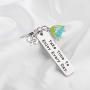 FUSTMW Happy Camper RV Keychain Camping Gift Trailer Vacation Campers Jewelry Take Time to Enjoy Every Day