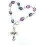 Zuluf Crystal Rosary Bracelet with Silver Plated Chain and Crucifix Catholic Religious Jewelry - Religious Cross Bracelet Christian Classic | Velvet Bag & Certificate Included |BRA025 Zuluf Crystal Rosary Bracelet with Silver Plated Chain and Crucifix Catholic Religious Jewelry - Religious Cross Bracelet Christian Classic | Velvet Bag & Certificate Included |BRA025