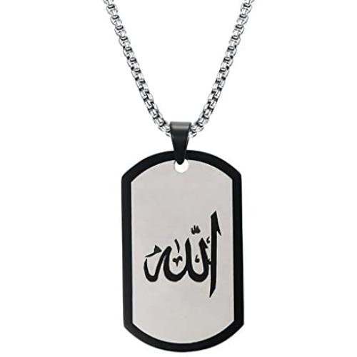 TIANYI Pendant Necklace for Men, Stainless Steel Dog Tag Jewelry