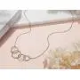 Burning Love Happy 40th Birthday Gifts for Women Sterling Silver Four Interlocking Circles Necklace Pendant Jewelry For Women Four Decades Jewelry Mothers Day Gifts