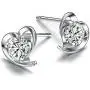 Heart Stud Earrings Set for Bridesmaid Sparkling Jewelry Gifts for Women Girls Heart Stud Earrings Set for Bridesmaid Sparkling Jewelry Gifts for Women Girls