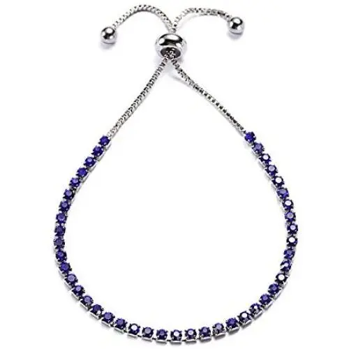 Woman Tennis Bracelet (Blue) Woman Tennis Bracelet (Blue)