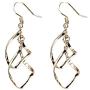 Gmillions Fashion Jewelry Long Tassel Drop Dangle Earrings for Women Double Twist Wave Bling Dangle Earrings