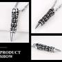 Richsteel Mens Skull/Skull Bullet/Devil Demon Pendant Necklace Stainless Steel/18K Gold Plated Punk Gothic Jewelry(with Gift Box)