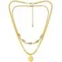 TrustDavis Womens Fashion Gold Tone Choker Chain Necklace for Party Jewelry TrustDavis Womens Fashion Gold Tone Choker Chain Necklace for Party Jewelry