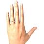 Vaarya 14K White Gold Diamond Wedding Band (1/2 Ct tw, AGS Certified GH+/SI2-I1+)