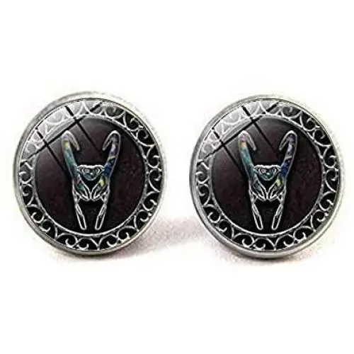 Loki Charm Earrings,Art Jewelry,Charm Jewelry Friend Gift Loki Charm Earrings,Art Jewelry,Charm Jewelry Friend Gift