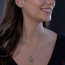 Dayna Designs Volleyball Heart Necklace - Sterling Silver Jewelry Small for Women/Girls