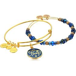Alex and Ani ''Holiday'' Peace Set of 2 Charm Bracelet