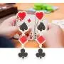 Playing Cards Suit Dangle Poker Blackjack Heart Spade Club Casino Dangle Drop Earrings