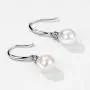 Mints Natural Black Pearl Earrings Sterling Silver Dangle Drop Earrings for Women Mints Natural Black Pearl Earrings Sterling Silver Dangle Drop Earrings for Women