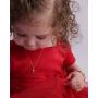 Girls Sterling Silver First Communion Infinity Cross Pendant Necklace with CZ