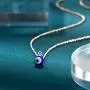 PPJew Evil Eye Necklace Chain Blue Eyes Amulet Pendant Necklace Ojo Turco Kabbalah Protection Adjustable Delicate Jewelry Gift for Women Girls(Silver/Gold) PPJew Evil Eye Necklace Chain Blue Eyes Amulet Pendant Necklace Ojo Turco Kabbalah Protection Adjustable Delicate Jewelry Gift for Women Girls(Silver/Gold)