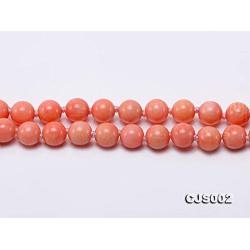 JYXJEWELRY Women Pink Coral Necklace Bracelet AAA Round Coral Beads Necklace and Stretch Bracelet Set