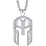 Spartan Helmet Necklace for Men | 24” Long Rolo Chain Stainless Steel | Men’s Accessory Gemstone Necklaces Spartan Helmet Necklace for Men | 24” Long Rolo Chain Stainless Steel | Men’s Accessory Gemstone Necklaces