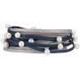 VONRU Leather Cuff Bracelets for Women - Wrap Bracelet Charm Boho Jewelry for Women Handmade Casual Braided Magnetic Bracelet Friendship Gift for Teen Girls (Navy Bead wrap Bracelet)