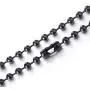 Elfasio 2-8MM Stainless Steel Black Bead Ball Chain Necklace or Men Women 18-30 inches Elfasio 2-8MM Stainless Steel Black Bead Ball Chain Necklace or Men Women 18-30 inches