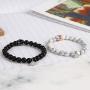 Magnetic Bracelets for Couples King&Queen Crown Bracelets Friendship Matching Bracelets His and Her Distance Beads Bracelet Gifts for Men Women