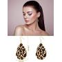 Hicarer 3 Pieces Leopard Jewelry Set Leopard Bracelet Earring Necklace for Women Girls
