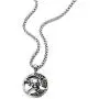 COOLSTEELANDBEYOND Stainless Steel Large Circle Pirate Skull Pendant Necklace for Men, 30 in Chain, Gothic Tribal COOLSTEELANDBEYOND Stainless Steel Large Circle Pirate Skull Pendant Necklace for Men, 30 in Chain, Gothic Tribal