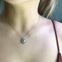 21st Birthday Gifts, Sterling Silver Necklace, Two Rings and One Gem for 21 Year Old Girl, Jewelry Gift Idea