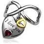 JMQJewelry Heart Love Forever You Crystal 2 Colors Charms Beads Bracelets Wife JMQJewelry Heart Love Forever You Crystal 2 Colors Charms Beads Bracelets Wife