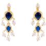 Efulgenz Mangalsutra Indian Traditional Crystal Rhinstone Kundan Gold Plated Pendant Necklace Earring Jewellery Set