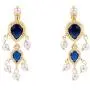 Efulgenz Mangalsutra Indian Traditional Crystal Rhinstone Kundan Gold Plated Pendant Necklace Earring Jewellery Set Efulgenz Mangalsutra Indian Traditional Crystal Rhinstone Kundan Gold Plated Pendant Necklace Earring Jewellery Set
