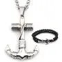 GUNGNEER Nautical Anchor Necklace Stainless Steel Navy Pendant Sailor Symbol US Army Jewelry Accessory Men Women GUNGNEER Nautical Anchor Necklace Stainless Steel Navy Pendant Sailor Symbol US Army Jewelry Accessory Men Women