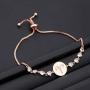 BLEOUK Zodiac Sign Adjustable Bracelet Constellation Jewelry Birthday Constellations Zodiac Sign Bracelet for Women Rose Gold Zodiac Signs Charms Jewelry