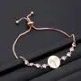 BLEOUK Zodiac Sign Adjustable Bracelet Constellation Jewelry Birthday Constellations Zodiac Sign Bracelet for Women Rose Gold Zodiac Signs Charms Jewelry