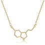 Rosa Vila Happiness Serotonin Molecule Necklace For Women, Happy Serotonin Necklace, Science Jewelry For Women, Ideal Necklaces For Teacher, Professor, Chemistry Grad, And Science Lovers