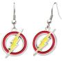 DC Comics Womens Flash Lightning Bolt Drop Earrings, Red/Yellow, One Size
