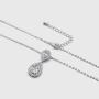 UDORA Teardrop Cubic Zirconia Drop Earrings Necklace Bridal Jewelry Sets Wedding Prom Gifts For Bridesmaid