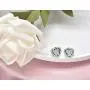 Rose Stud Earrings - Sterling Silver Hypoallergenic Cubic Zirconia Rose Flower Post Earrings Round CZ Rose Studs Earrings for Women Girls Rose Stud Earrings - Sterling Silver Hypoallergenic Cubic Zirconia Rose Flower Post Earrings Round CZ Rose Studs Earrings for Women Girls