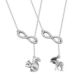 FAADBUK Best Friend Jewelry SPN Gift Supernatural Inspired Gift Moose Squirrel Y Lariat Necklace BFF Gift Gift for Friends