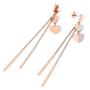 Jertom 14K Gold Plated Stud Earrings, Drop Dangle Long Earrings, Fashion Jewelry for Women Girls